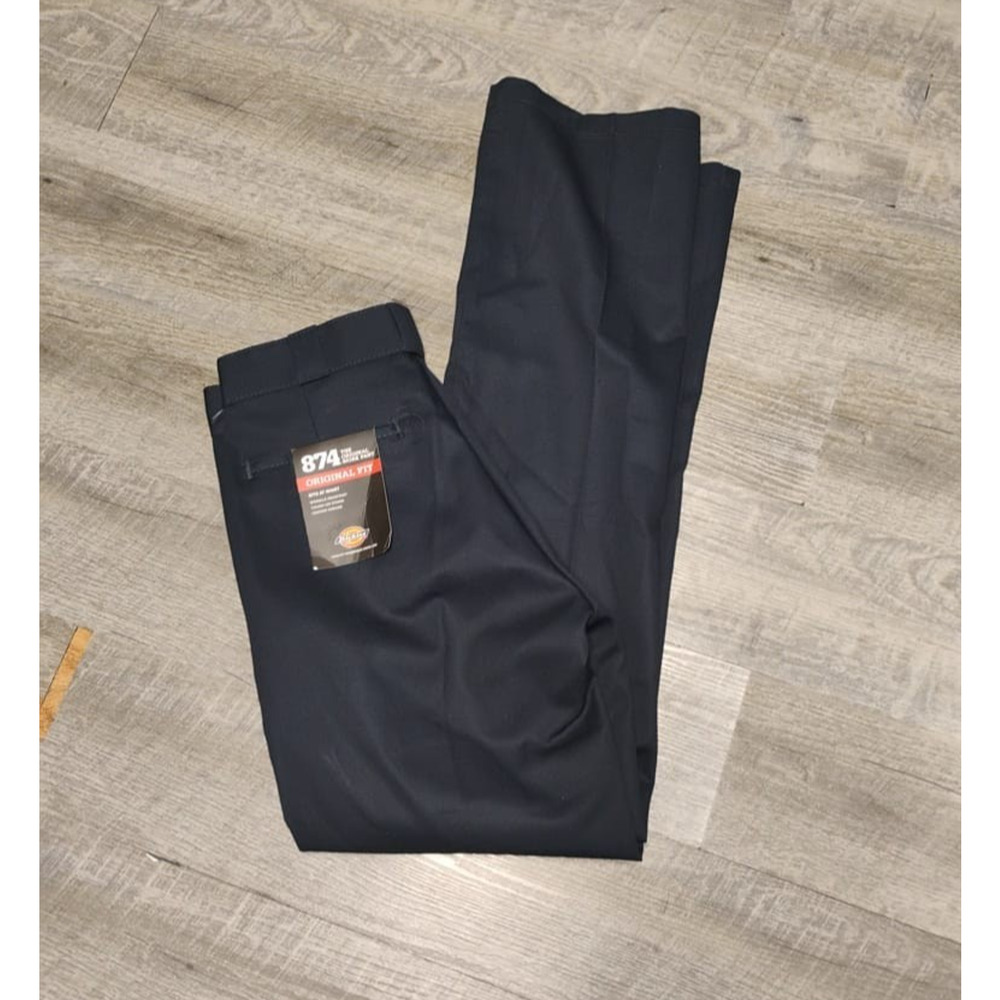 Dickies Original Fit Workwear Pants Men navy Sz 31x34 Straight Wrinkle Resistant